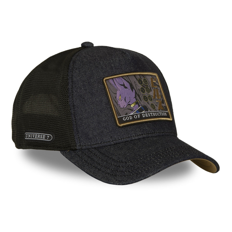 Casquette Trucker Dragon Ball Super Beerus Snapback Bleue - Capslab