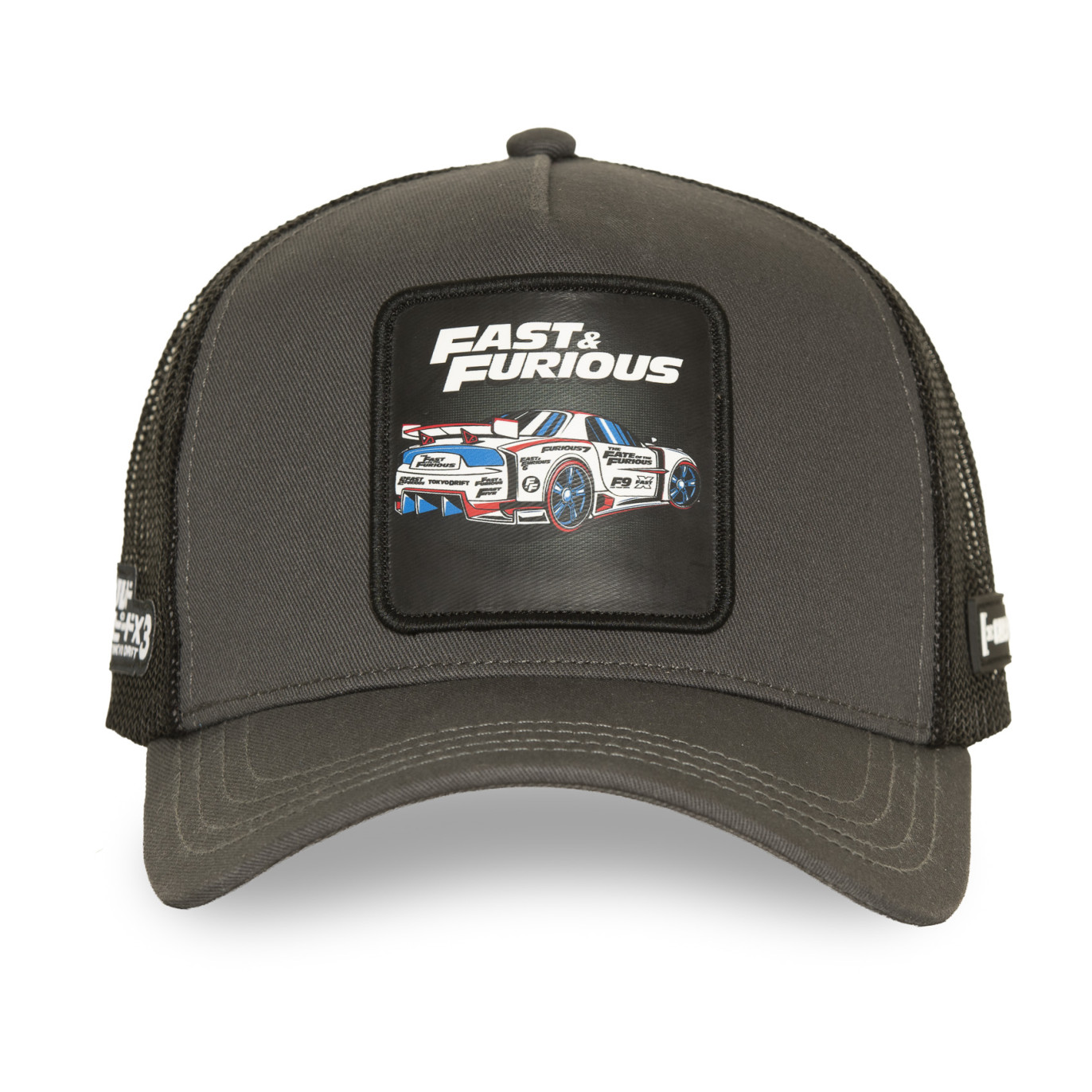 Casquette Trucker Fast And Furious Snapback Grise - Capslab