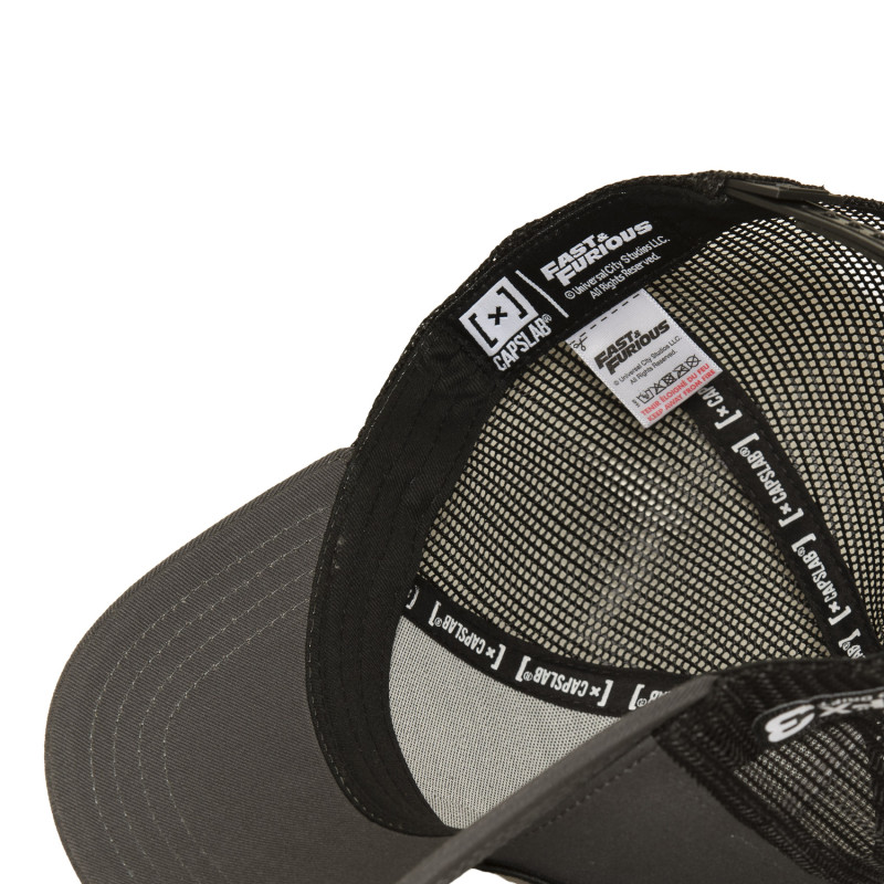 Casquette Trucker Fast And Furious Snapback Grise - Capslab