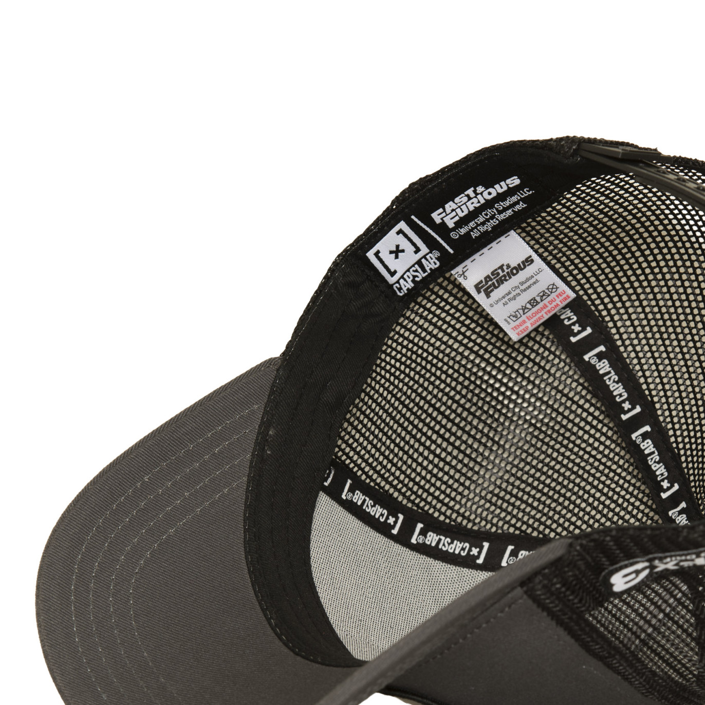 Casquette Trucker Fast And Furious Snapback Grise - Capslab