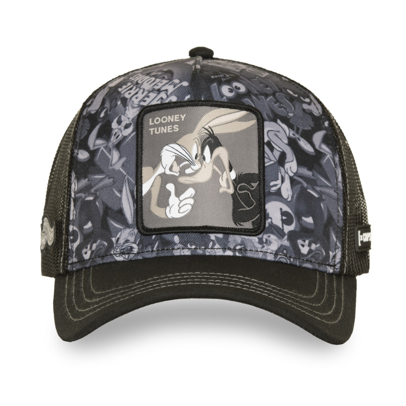 Casquette trucker avec filet et patch Looney Tunes Duo