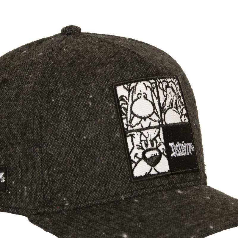 Casquette Baseball Asterix Et Obelix Astérix, Obélix, Idéfix Snapback Noire - Capslab