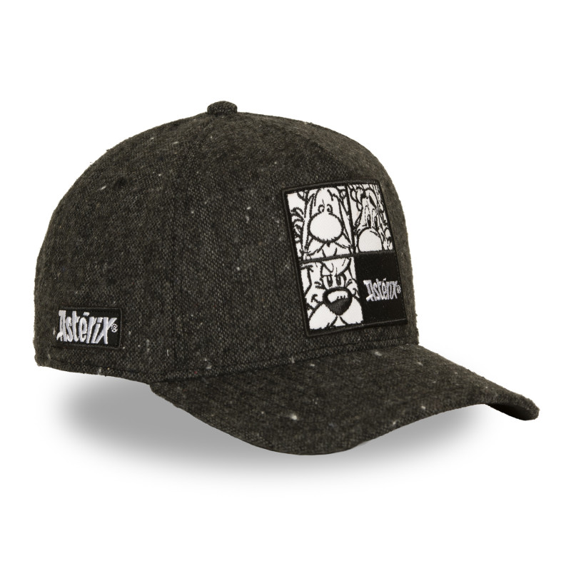 Casquette Baseball Asterix Et Obelix Astérix, Obélix, Idéfix Snapback Noire - Capslab