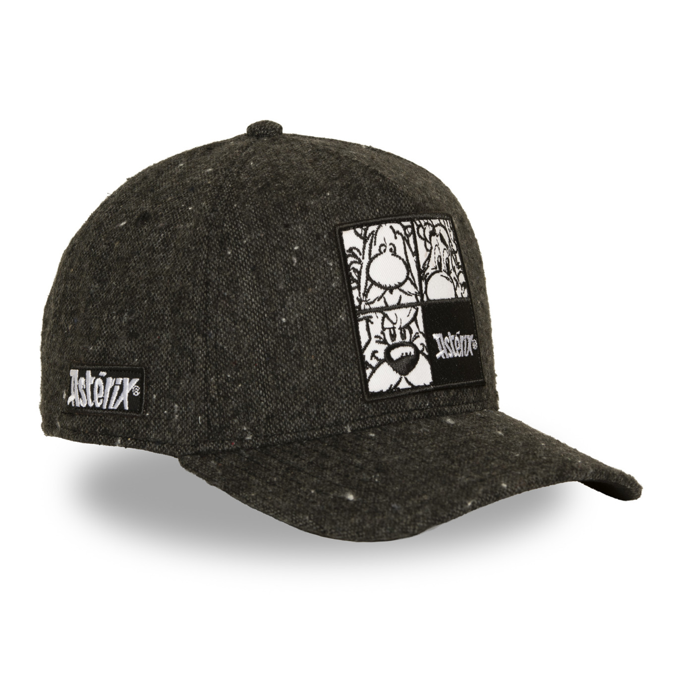 Casquette Baseball Asterix Et Obelix Astérix, Obélix, Idéfix Snapback Noire - Capslab