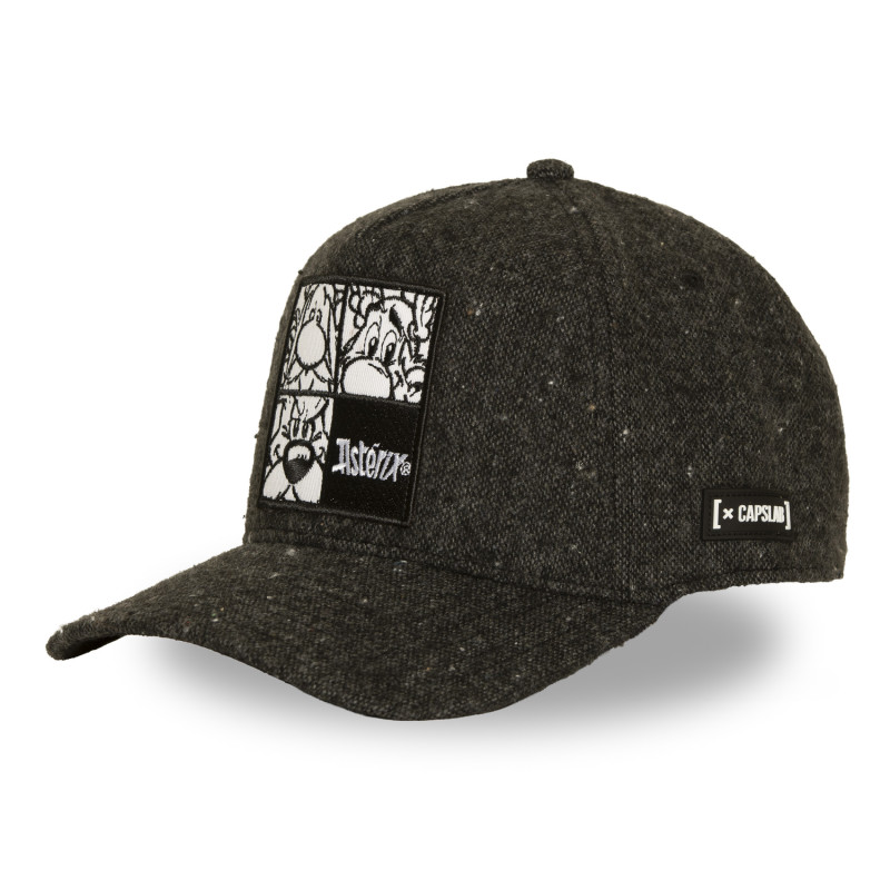 Casquette Baseball Asterix Et Obelix Astérix, Obélix, Idéfix Snapback Noire - Capslab