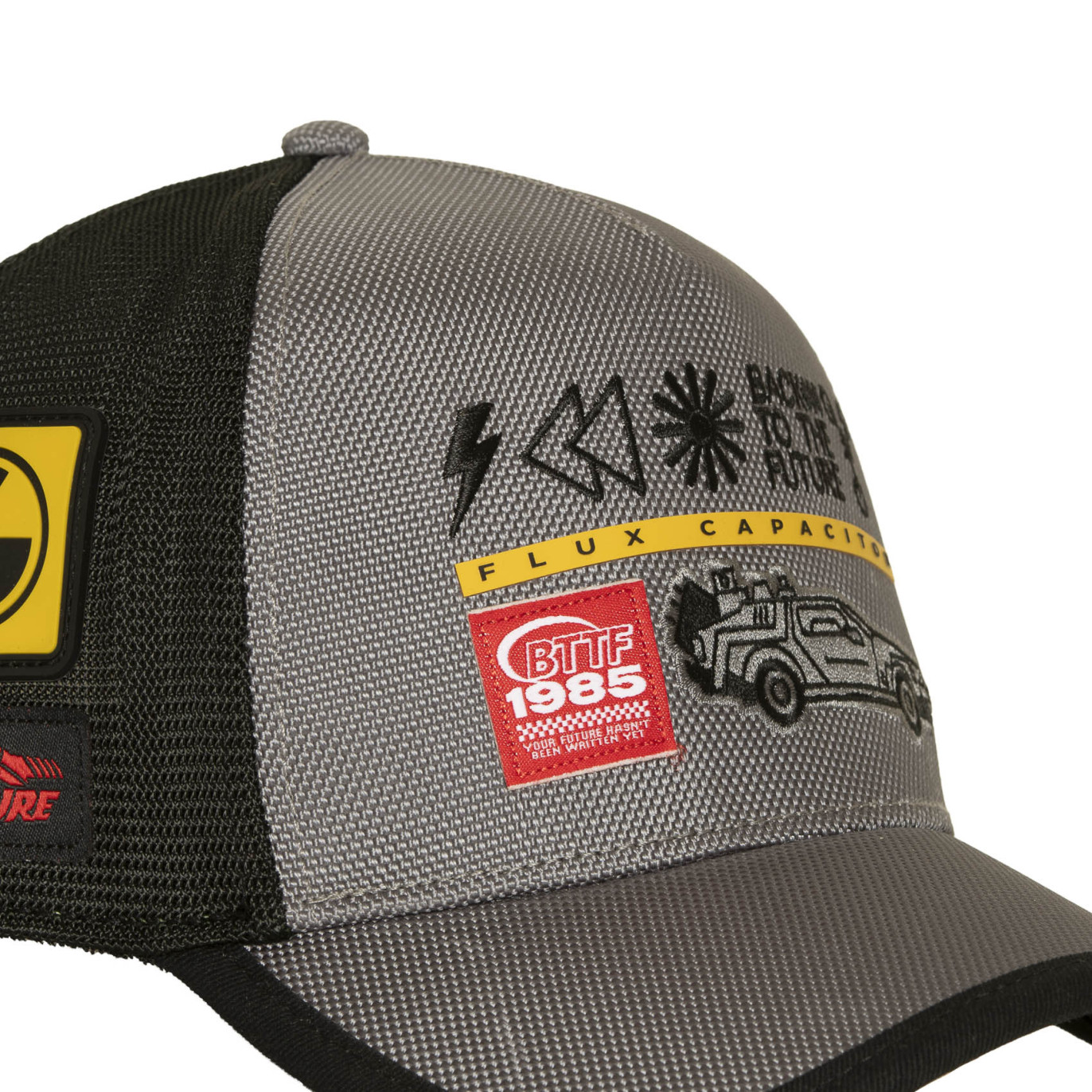 Casquette Trucker Retour Vers Le Futur Snapback Grise - Capslab