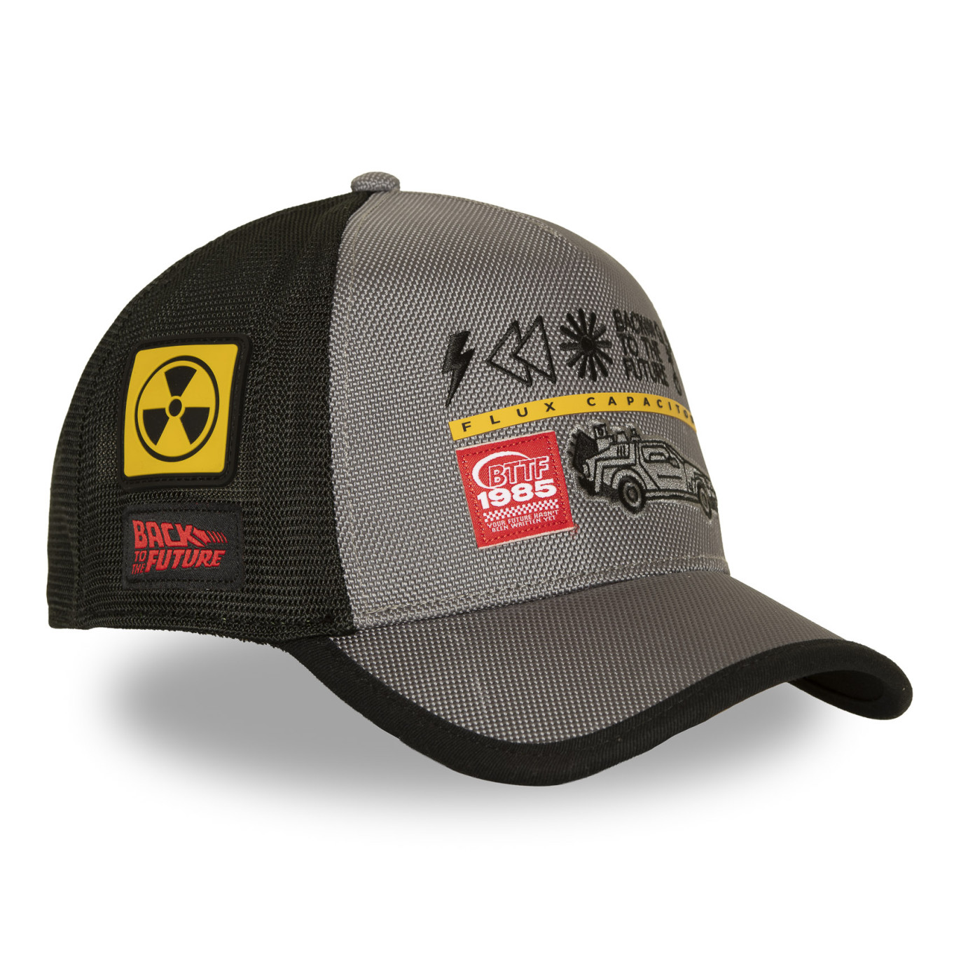 Casquette Trucker Retour Vers Le Futur Snapback Grise - Capslab