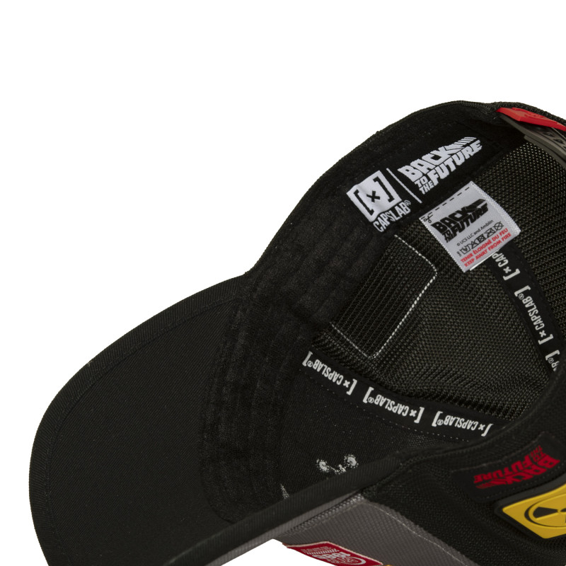 Casquette Trucker Retour Vers Le Futur Snapback Grise - Capslab