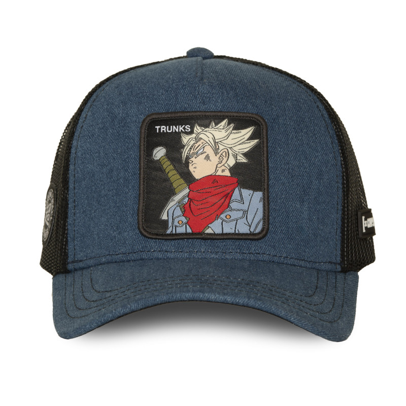 Casquette Trucker Dragon Ball Super Trunks Snapback Bleue - Capslab