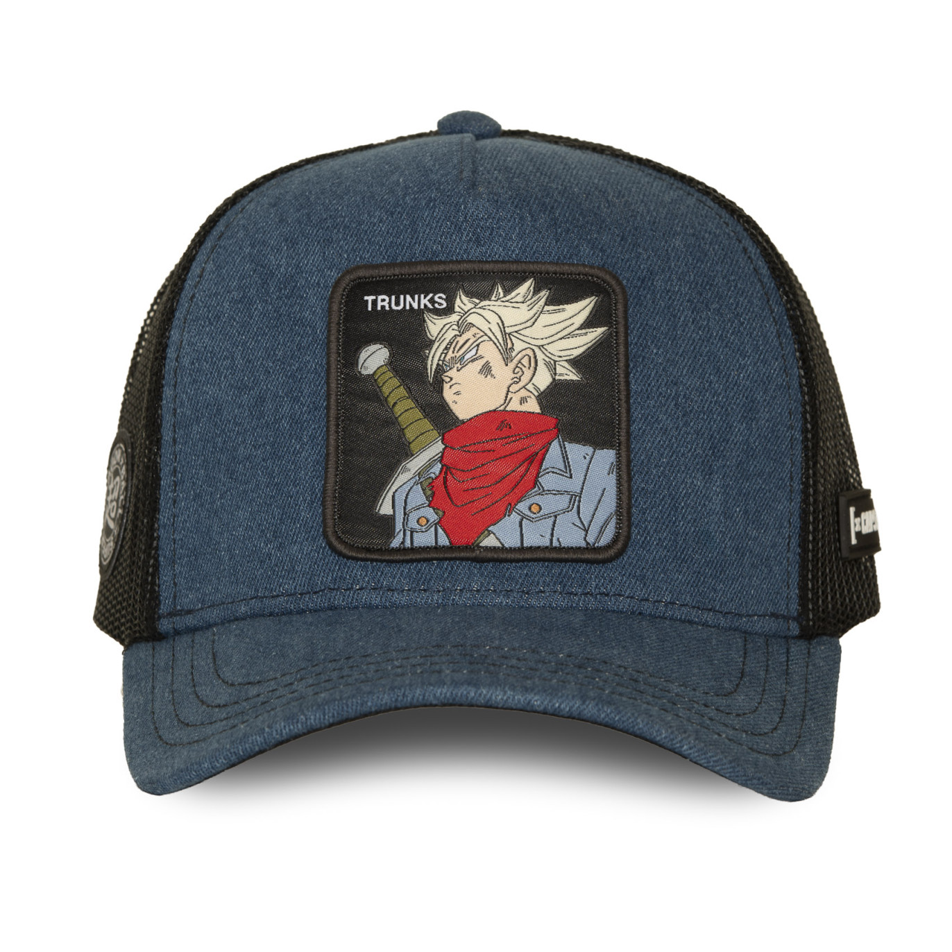 Casquette Trucker Dragon Ball Super Trunks Snapback Bleue - Capslab