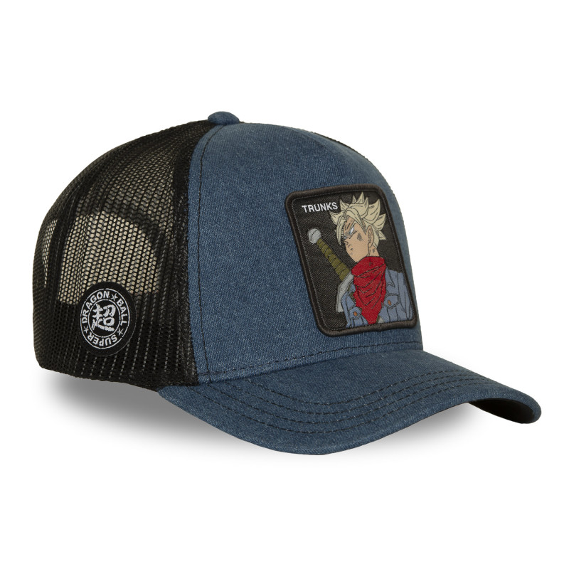 Casquette Trucker Dragon Ball Super Trunks Snapback Bleue - Capslab
