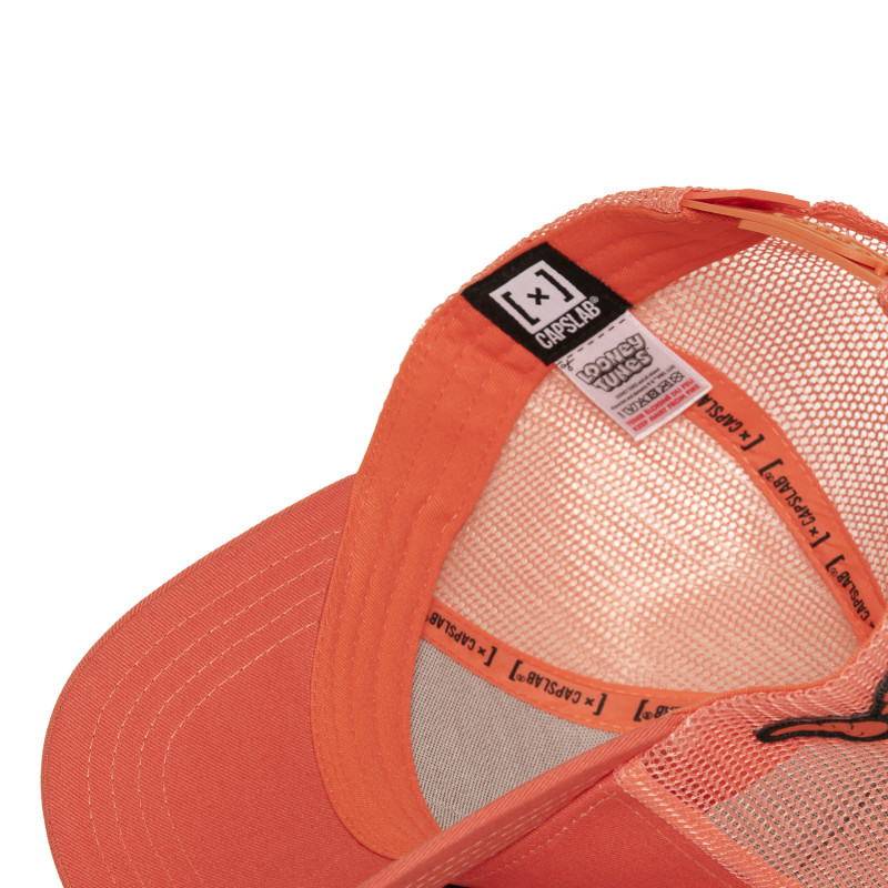 Casquette Trucker Looney Tunes Bugs Bunny Snapback Orange - Capslab