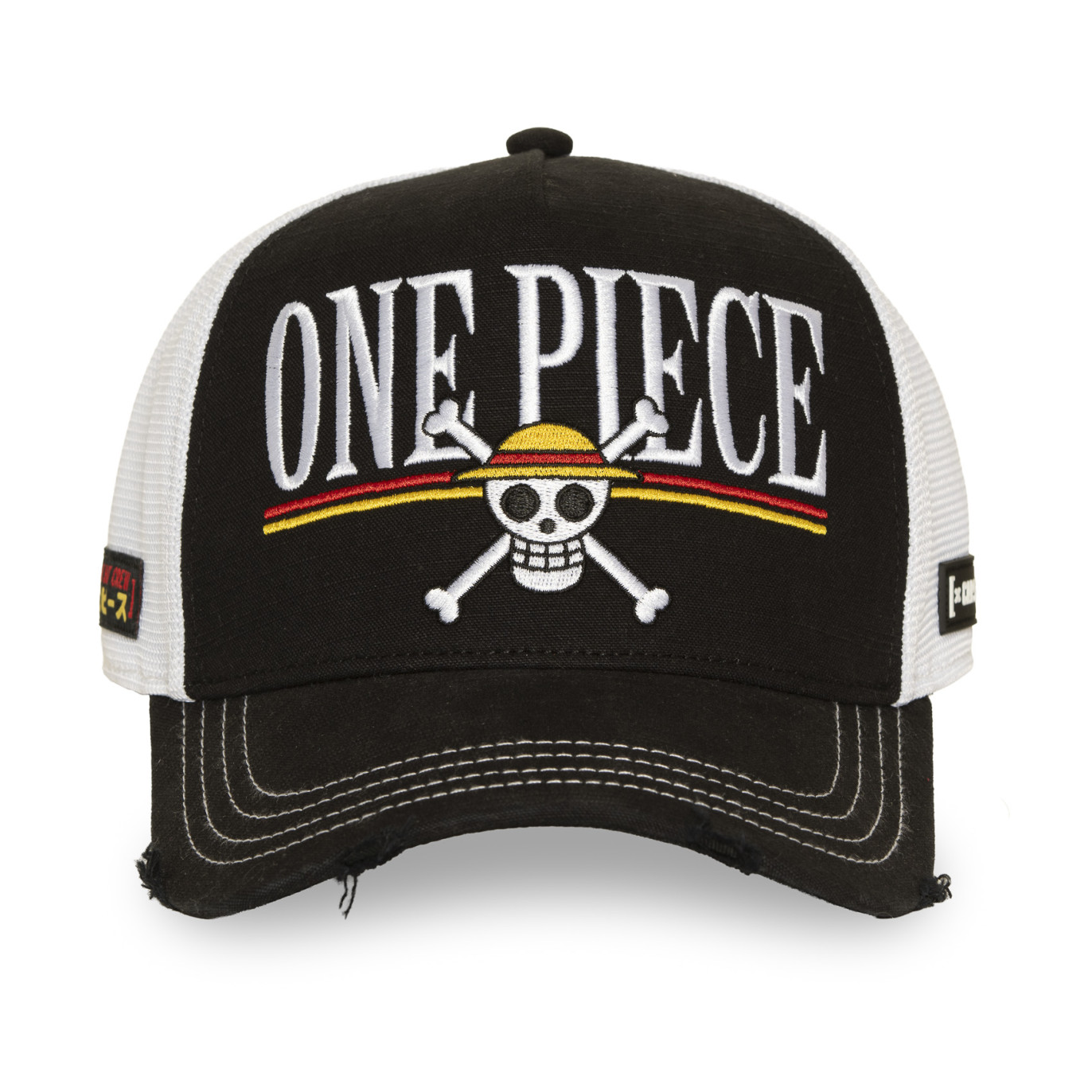 Casquette Trucker One Piece Snapback Noire - Capslab