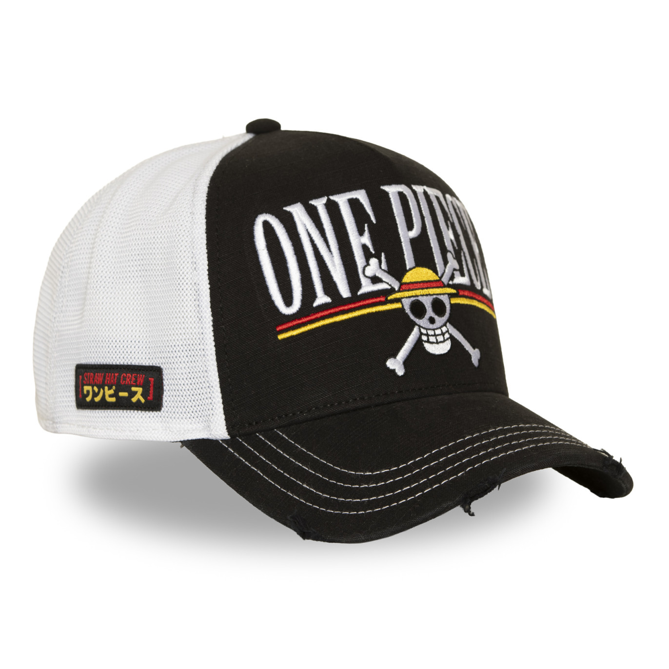 Casquette Trucker One Piece Snapback Noire - Capslab