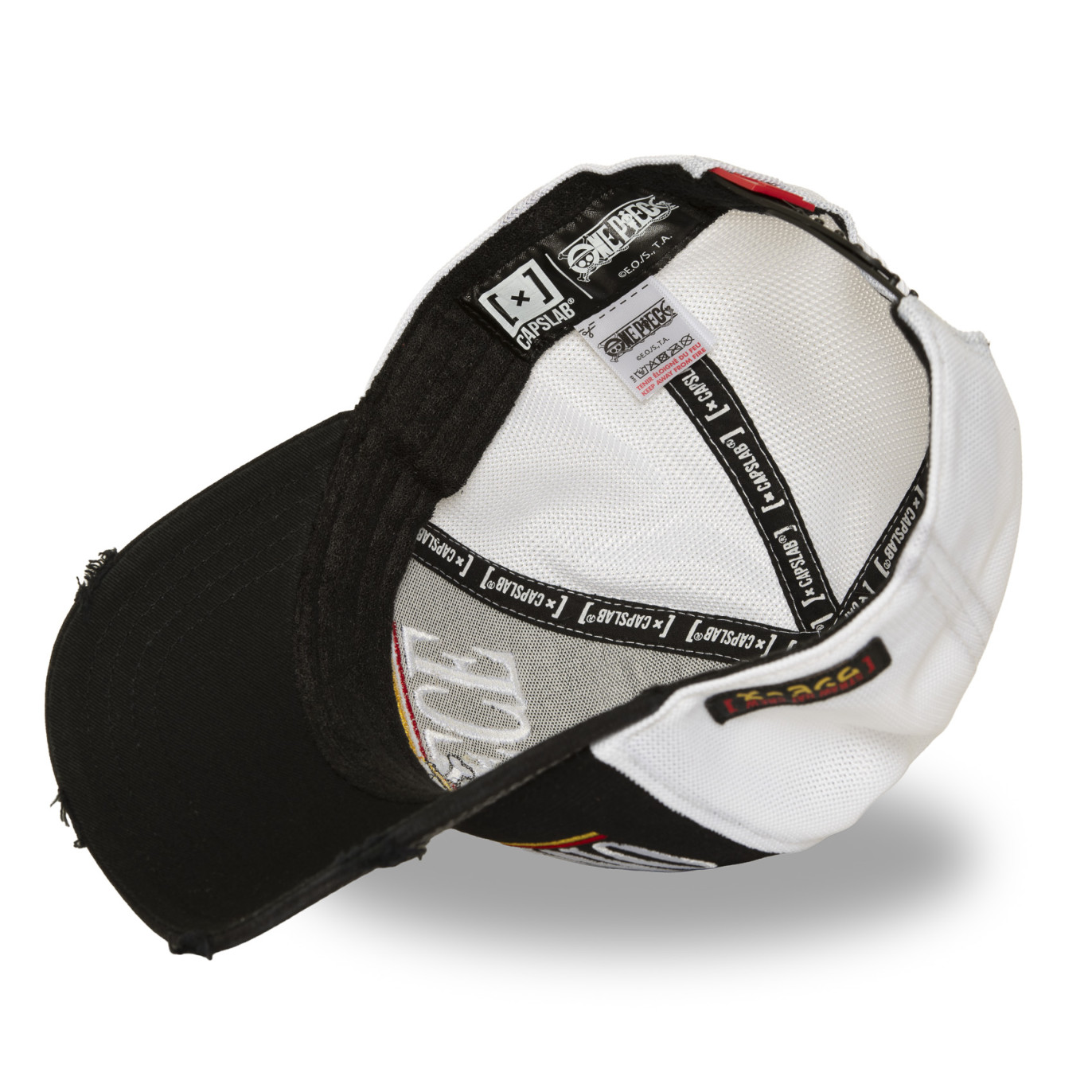 Casquette Trucker One Piece Snapback Noire - Capslab