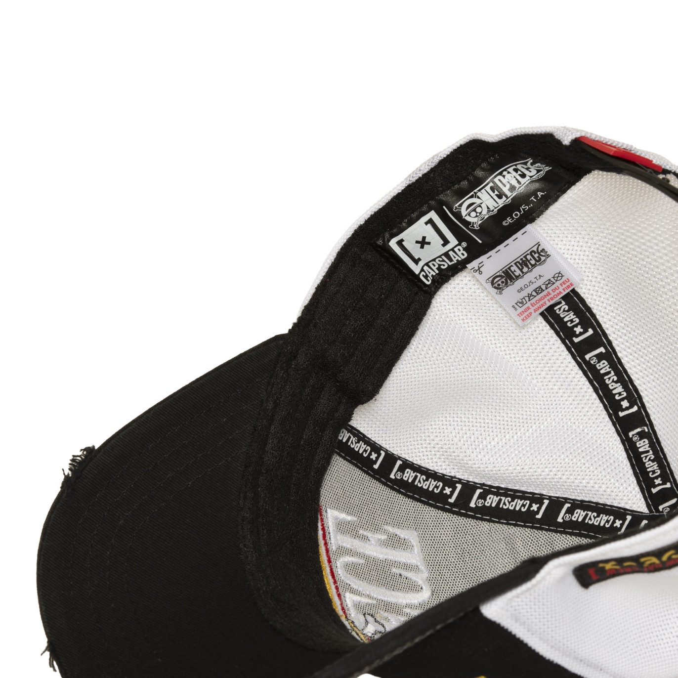 Casquette Trucker One Piece Snapback Noire - Capslab