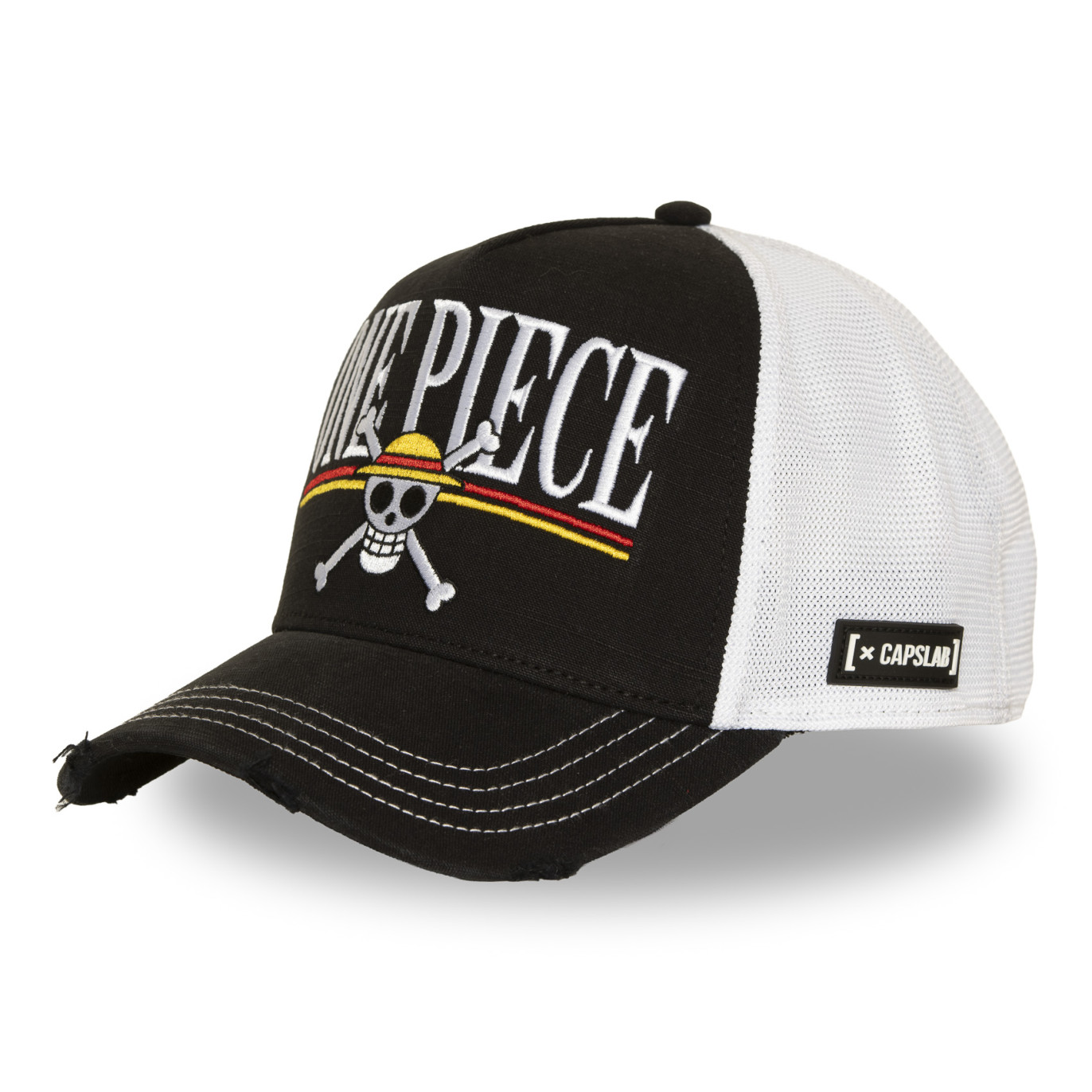 Casquette Trucker One Piece Snapback Noire - Capslab