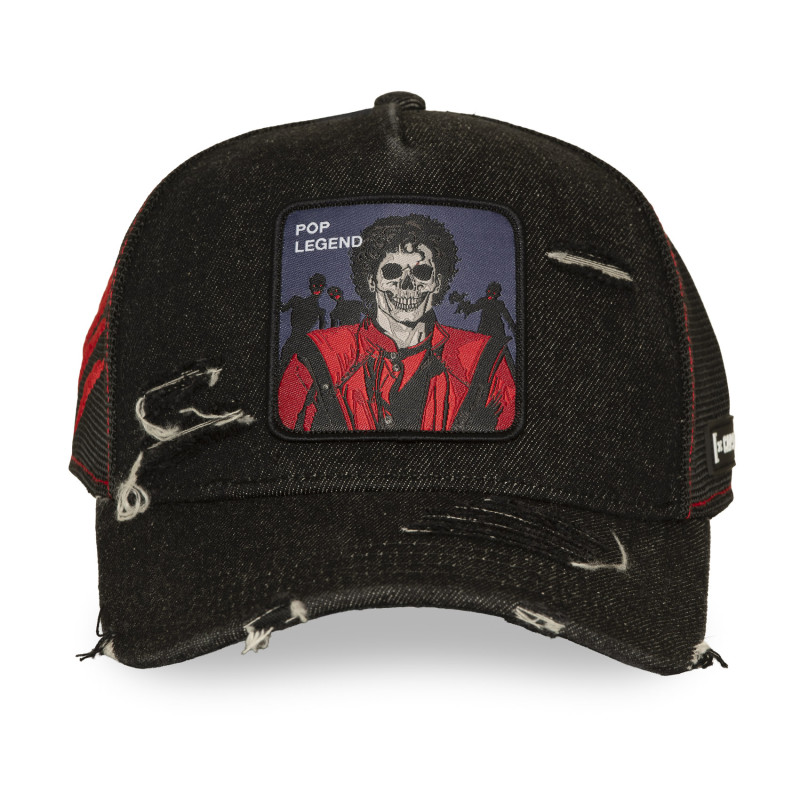 Casquette Trucker Snapback Noire - Capslab