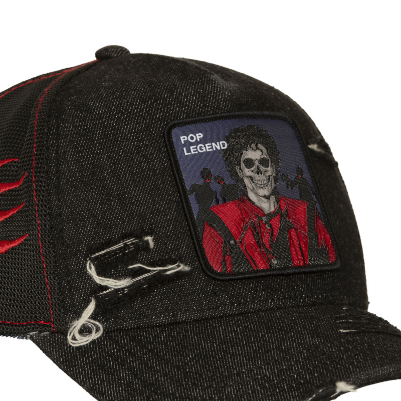 Casquette Trucker Snapback Noire - Capslab