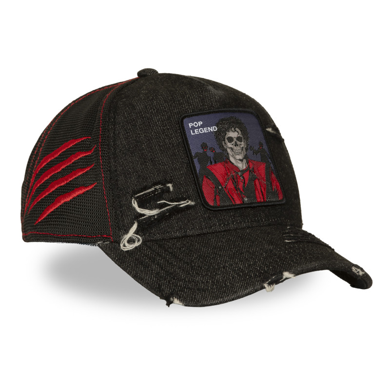 Casquette Trucker Snapback Noire - Capslab