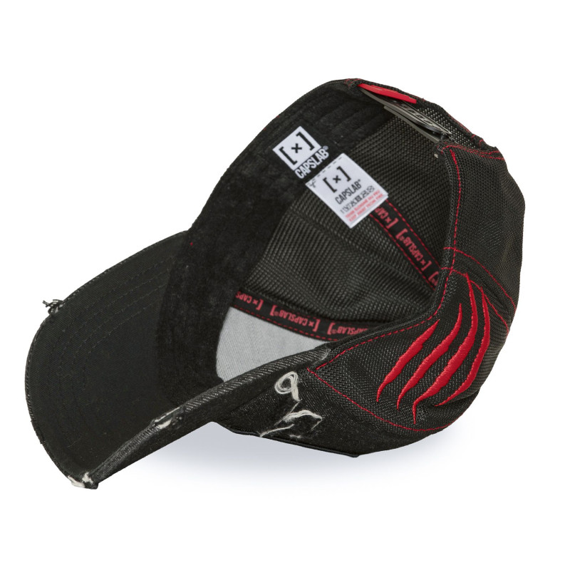 Casquette Trucker Snapback Noire - Capslab
