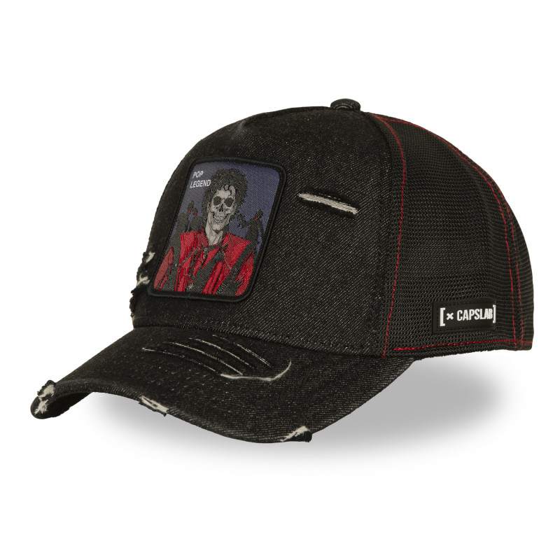 Casquette Trucker Snapback Noire - Capslab