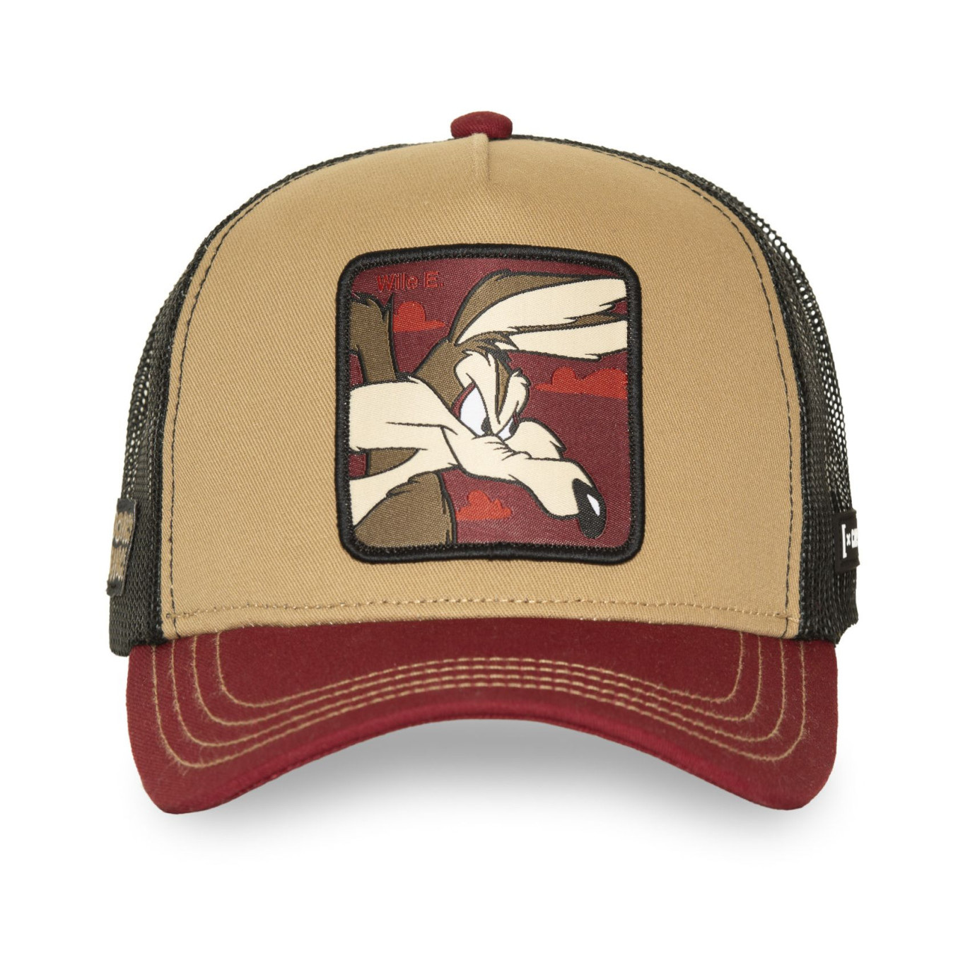 Casquette Trucker Looney Tunes Coyote Snapback Marron - Capslab