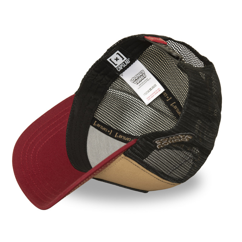 Casquette Trucker Looney Tunes Coyote Snapback Marron - Capslab