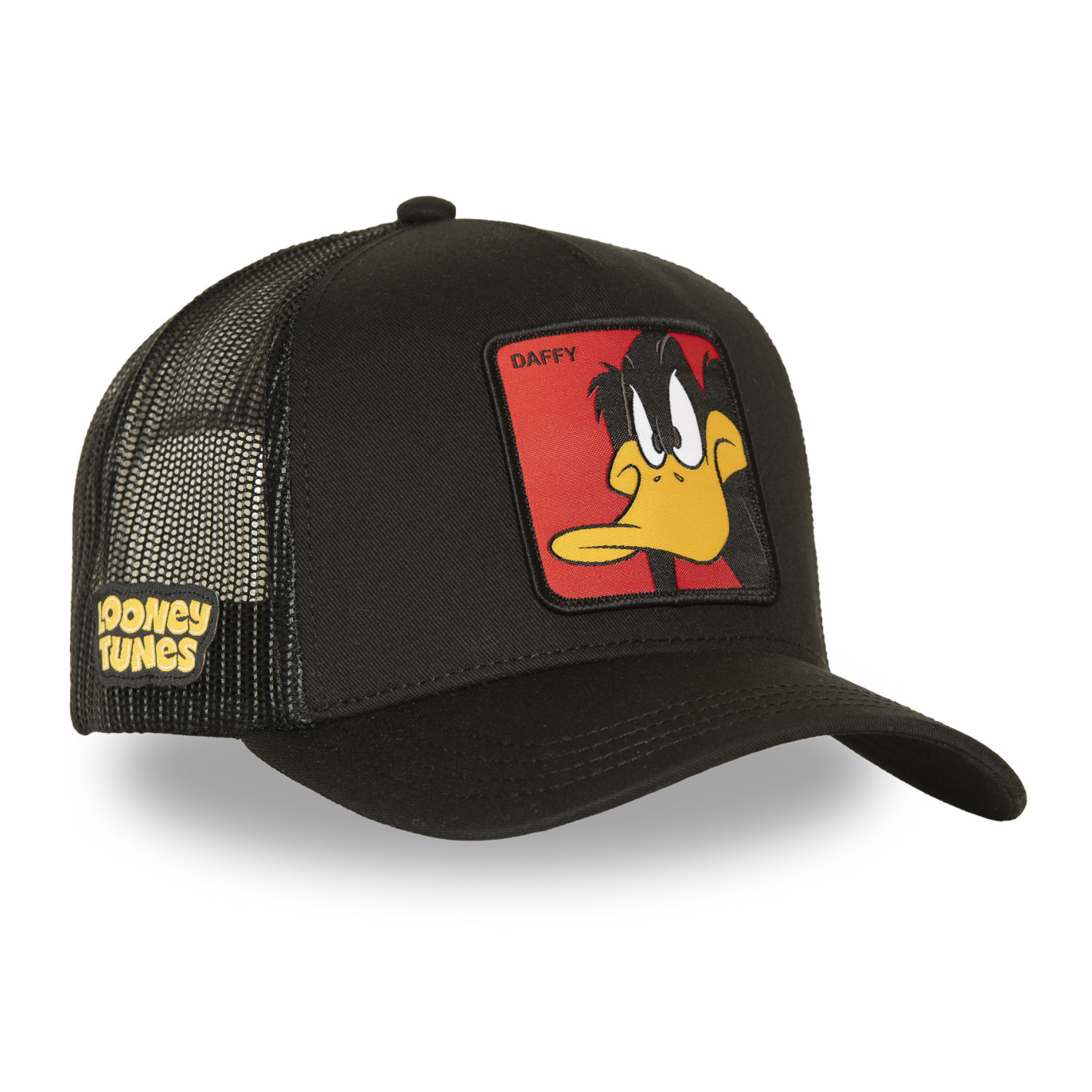 Casquette Trucker Looney Tunes Daffy Duck Snapback Noire - Capslab