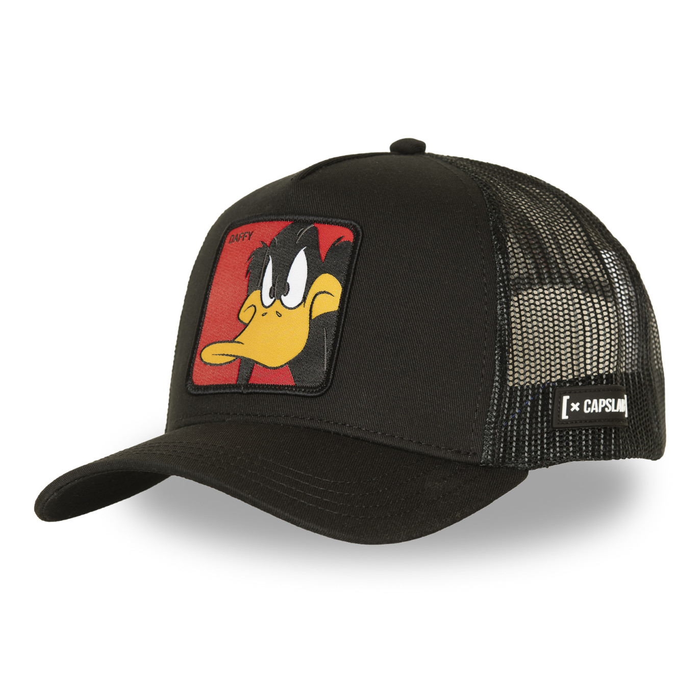 Casquette Trucker Looney Tunes Daffy Duck Snapback Noire - Capslab