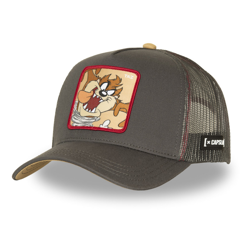 Casquette Trucker Looney Tunes Taz Snapback Marron - Capslab