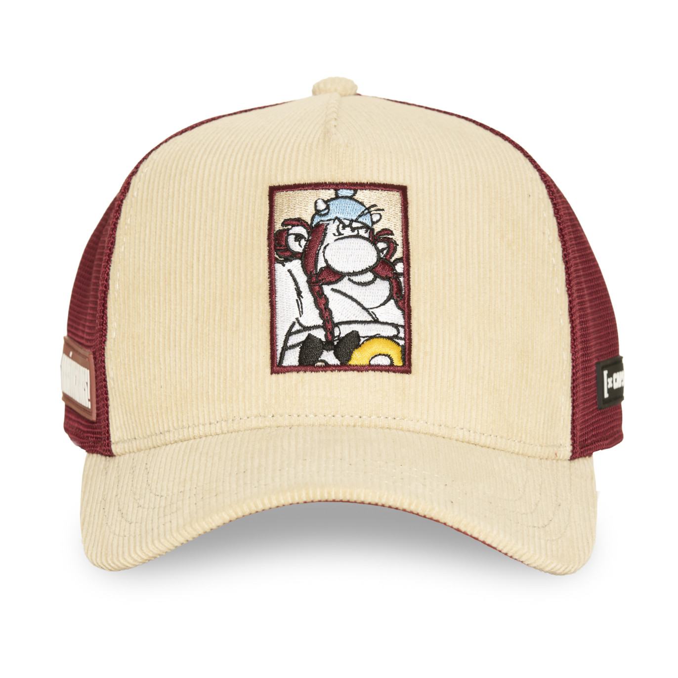Casquette Trucker Asterix Et Obelix Obélix Snapback Beige - Capslab