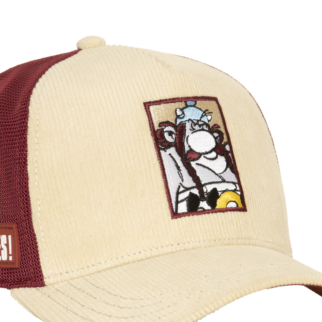 Casquette Trucker Asterix Et Obelix Obélix Snapback Beige - Capslab