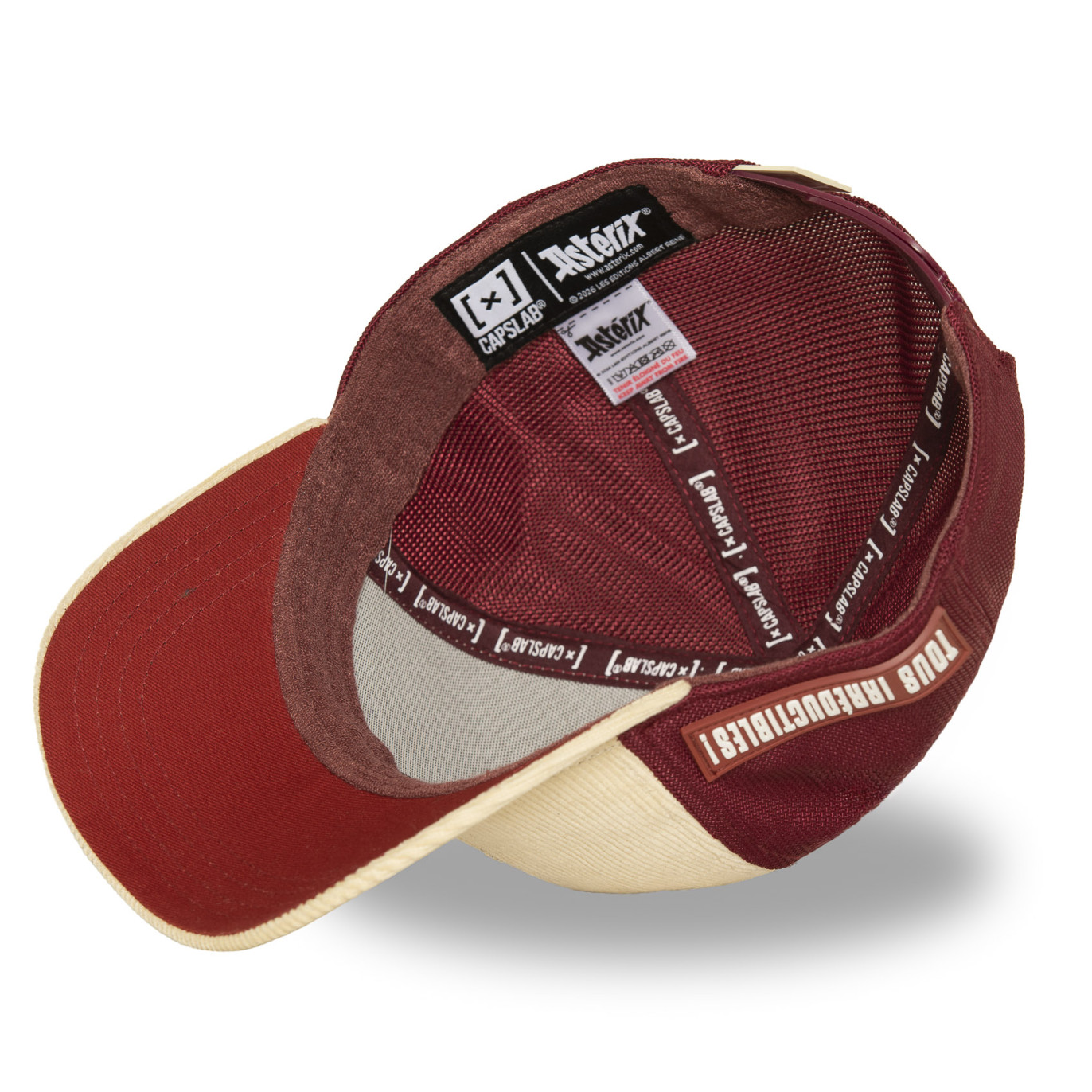 Casquette Trucker Asterix Et Obelix Obélix Snapback Beige - Capslab