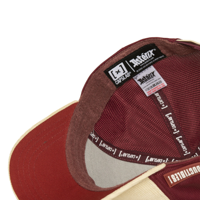 Casquette Trucker Asterix Et Obelix Obélix Snapback Beige - Capslab