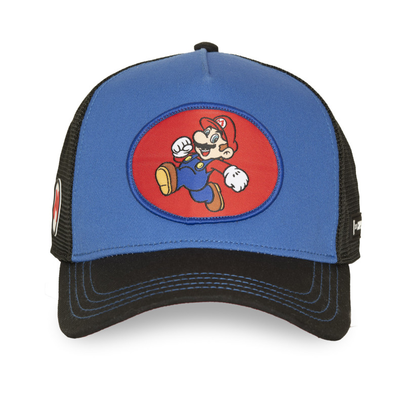 Casquette Trucker Super Mario Bros Snapback Bleue - Capslab