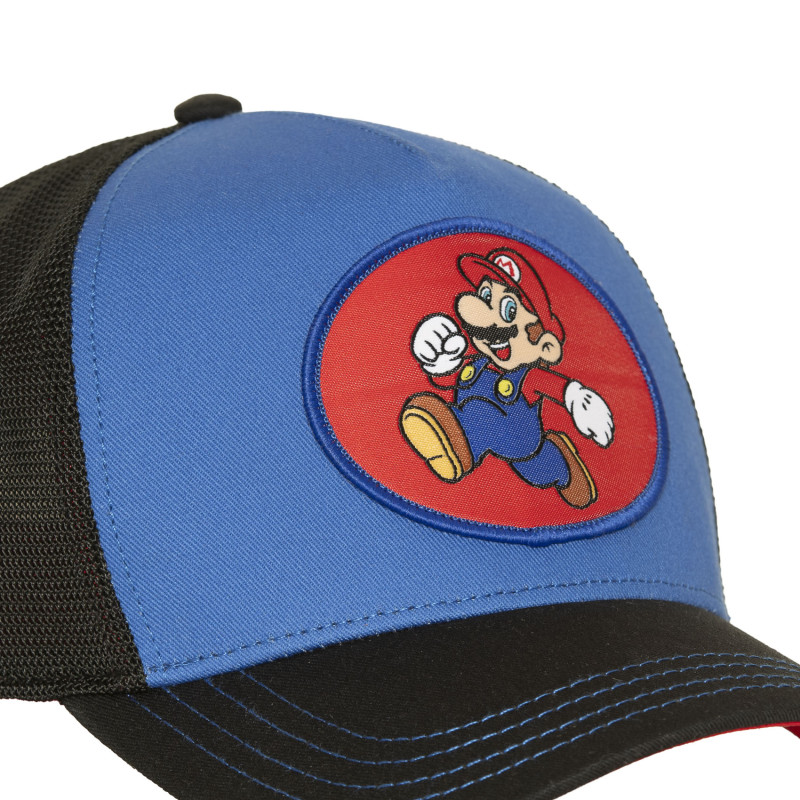 Casquette Trucker Super Mario Bros Snapback Bleue - Capslab