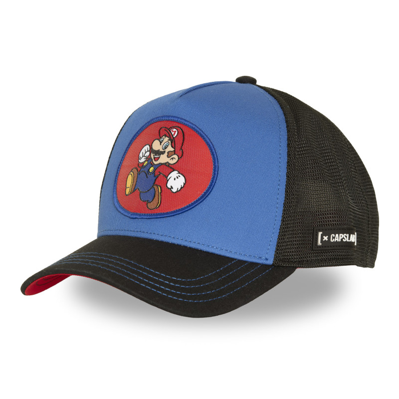 Casquette Trucker Super Mario Bros Snapback Bleue - Capslab