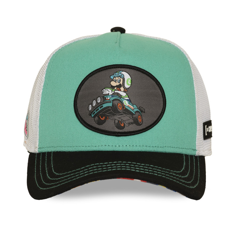 Casquette Trucker Mario Kart Luigi Snapback Kaki - Capslab