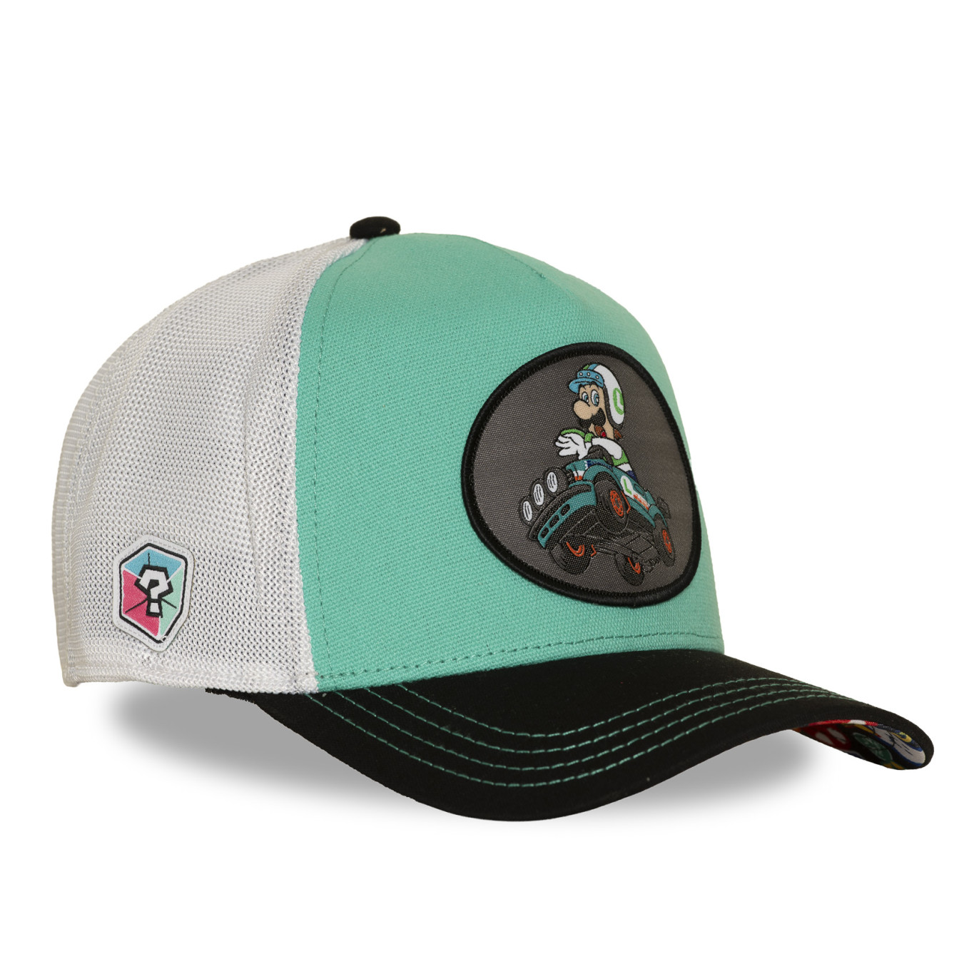 Casquette Trucker Mario Kart Luigi Snapback Kaki - Capslab