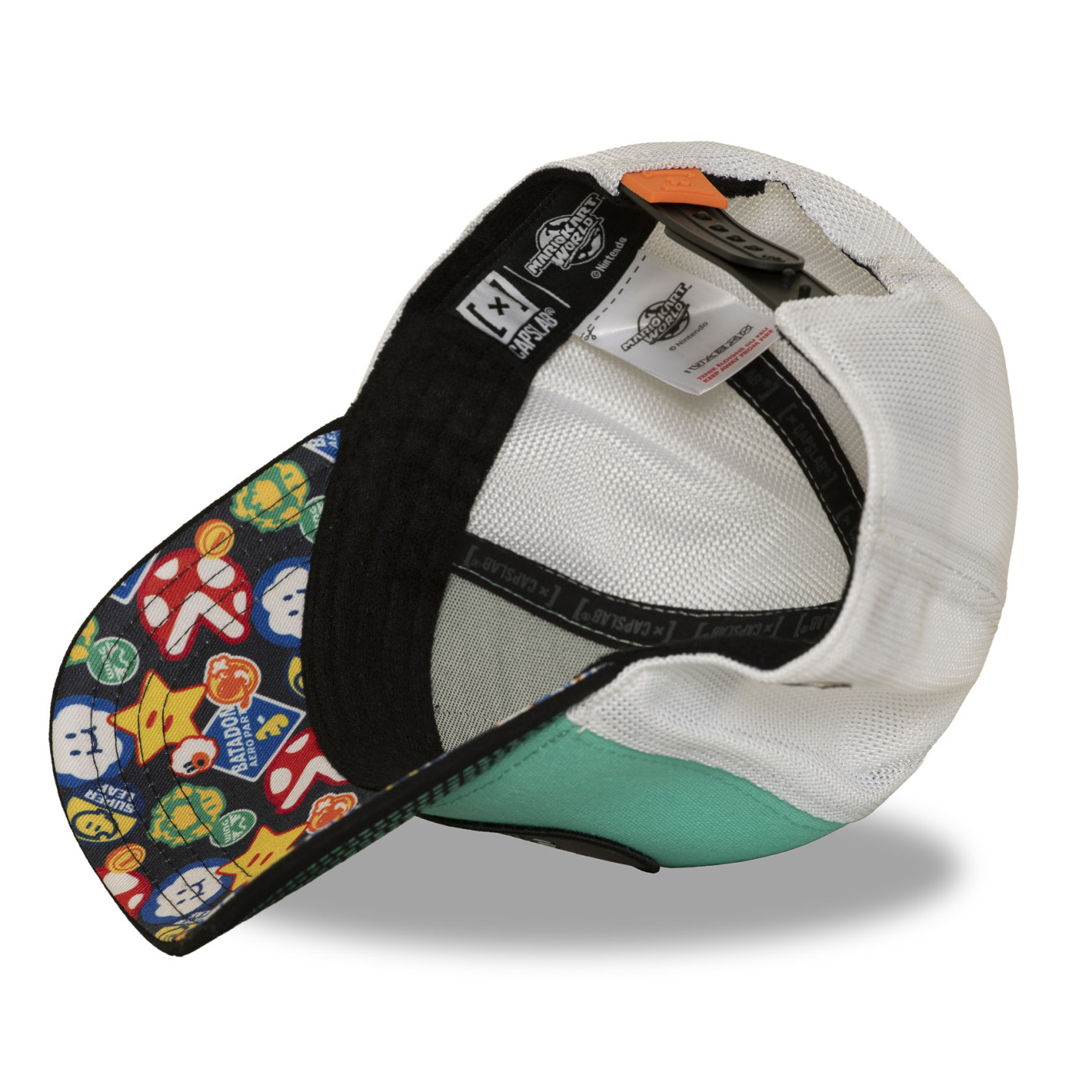 Casquette Trucker Mario Kart Luigi Snapback Kaki - Capslab