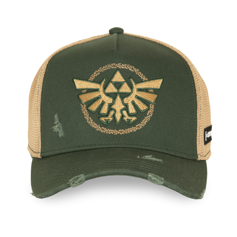Casquette Trucker Zelda Link Snapback Verte - Capslab