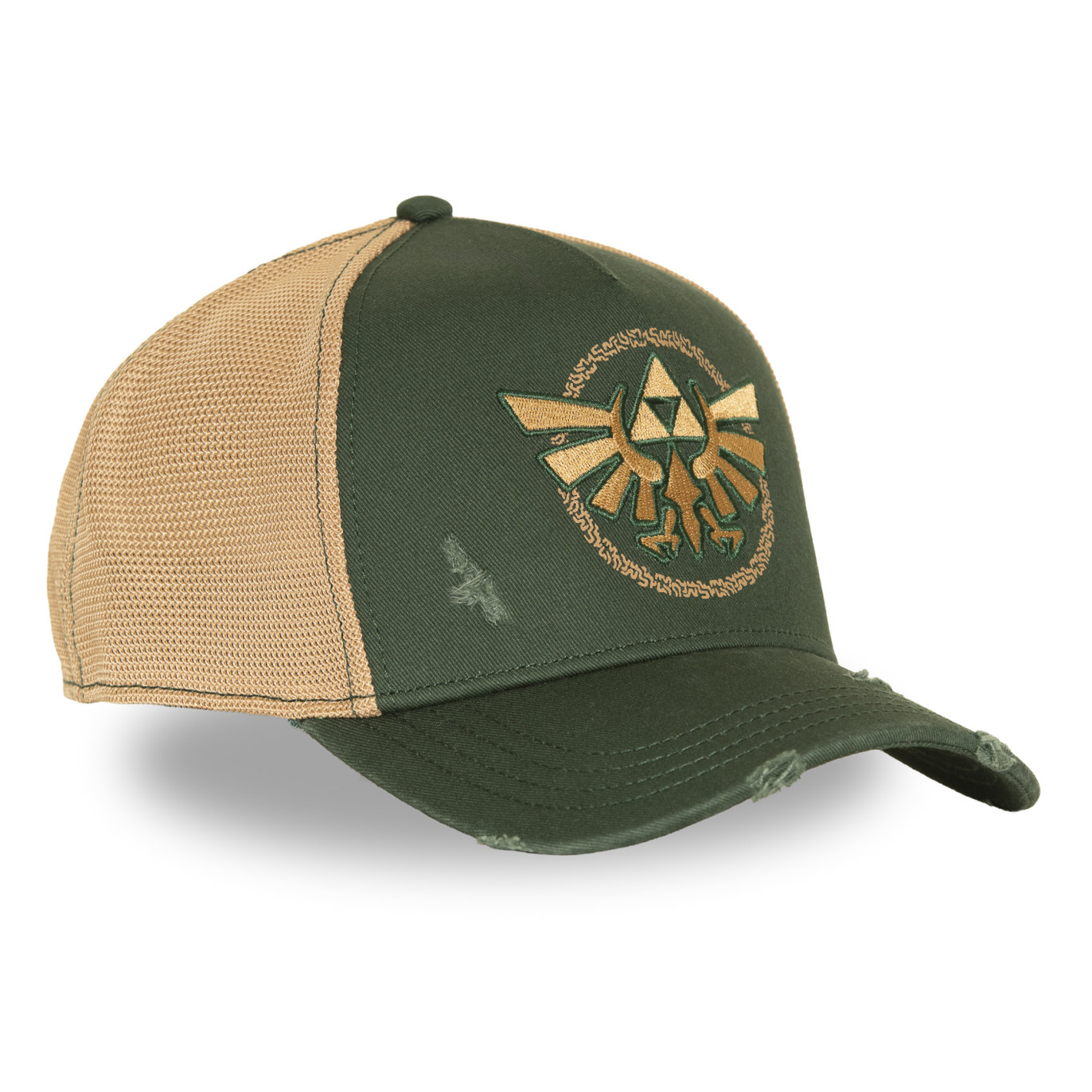 Casquette Trucker Zelda Link Snapback Verte - Capslab