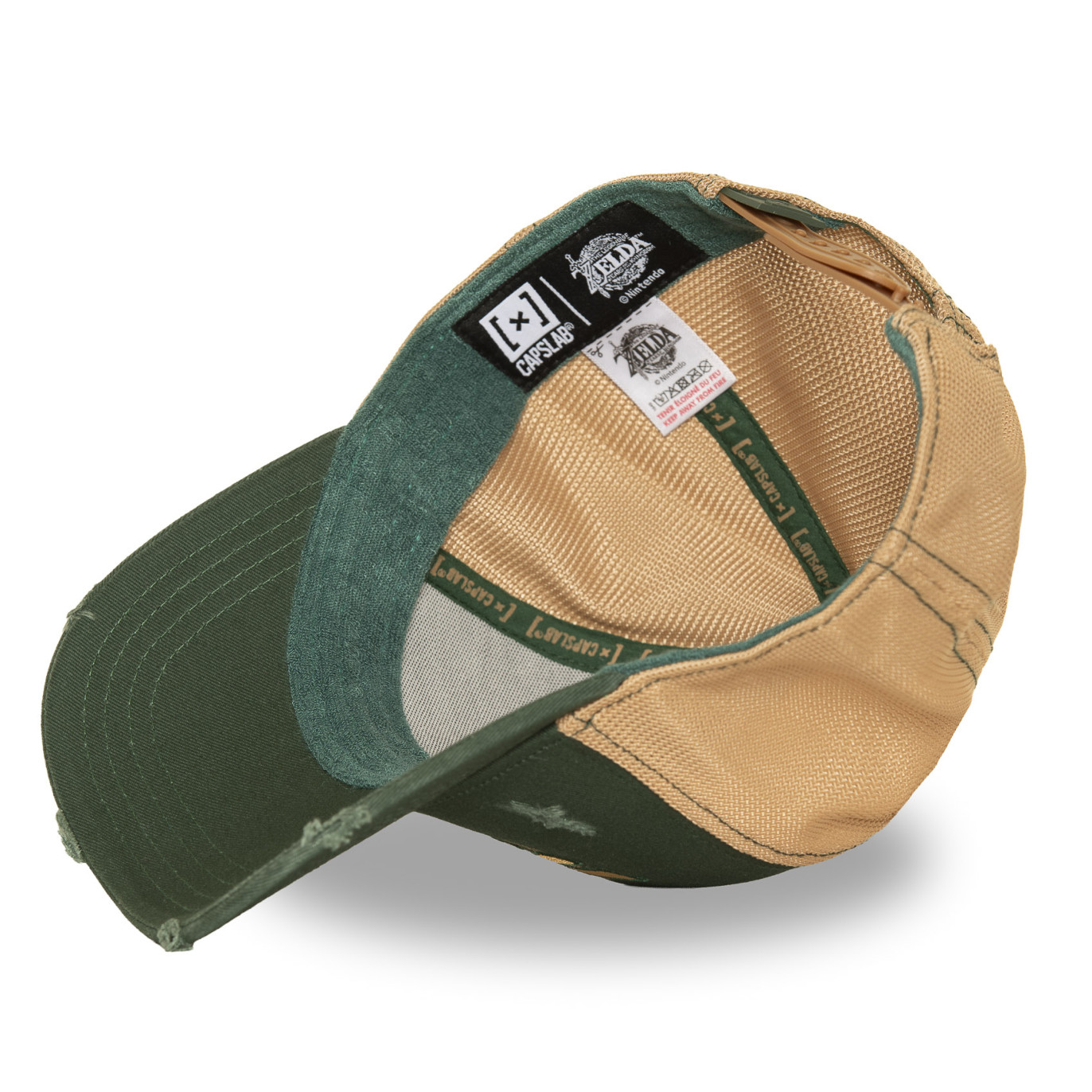 Casquette Trucker Zelda Link Snapback Verte - Capslab