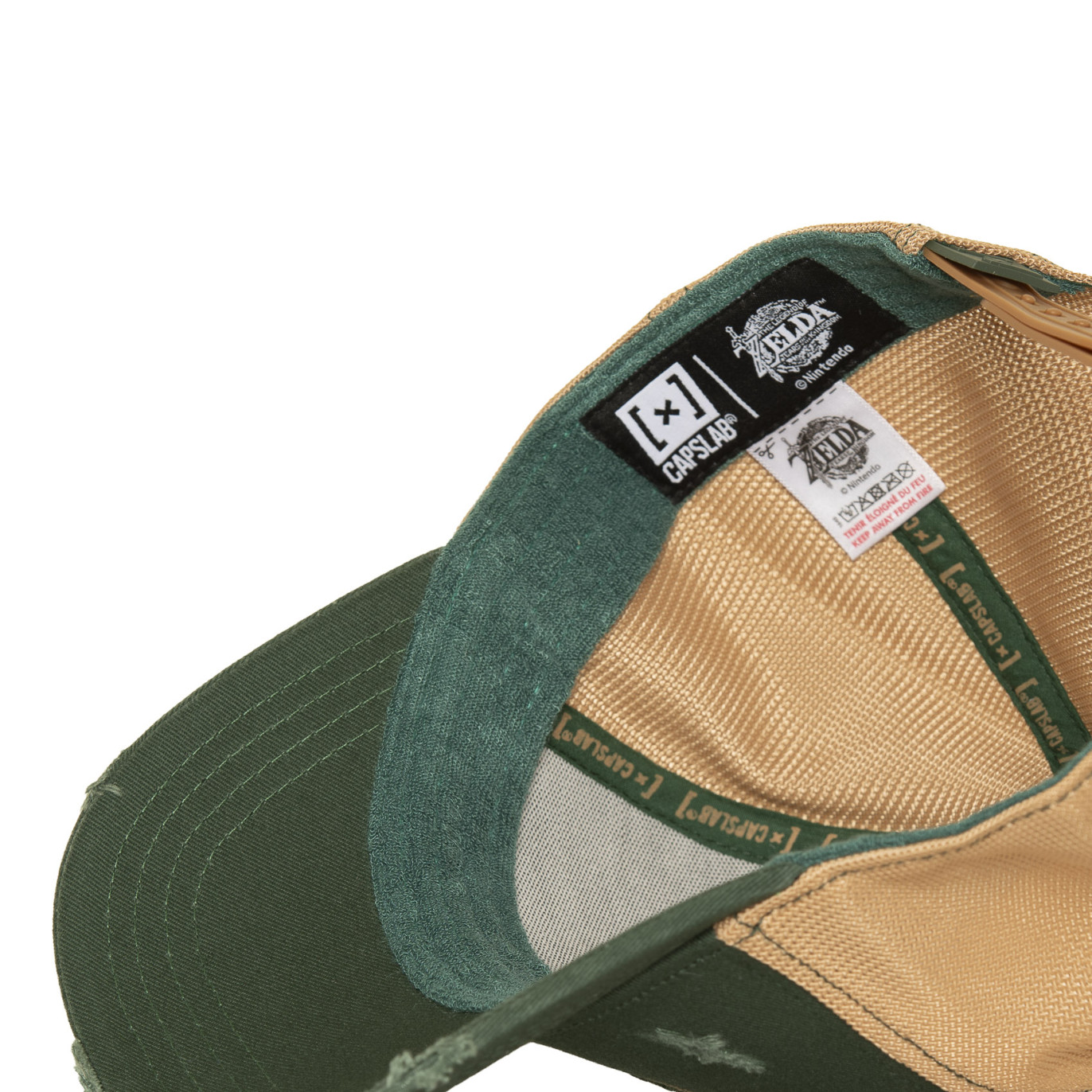 Casquette Trucker Zelda Link Snapback Verte - Capslab
