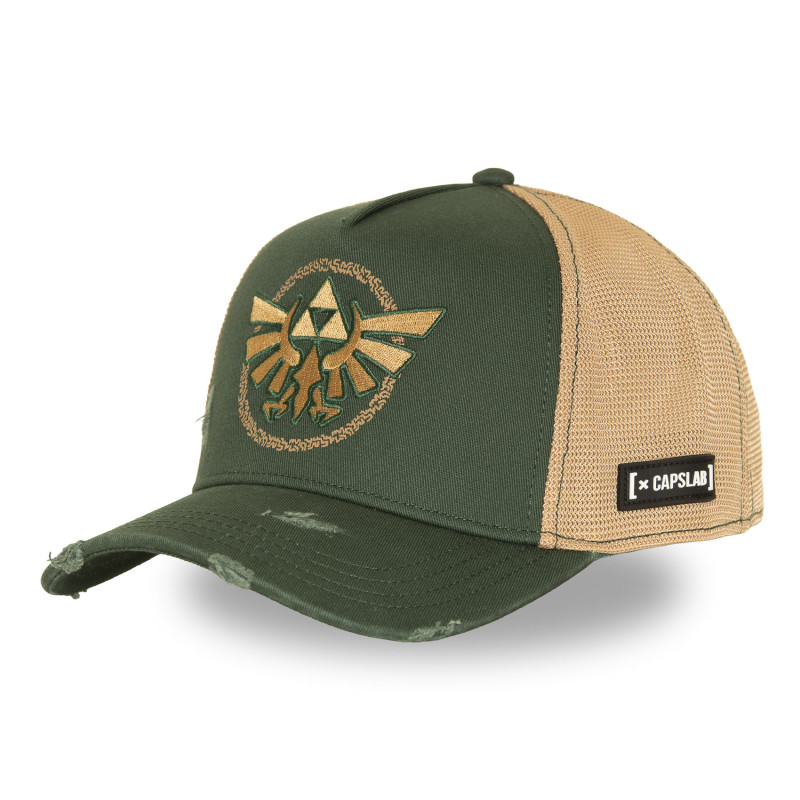 Casquette Trucker Zelda Link Snapback Verte - Capslab